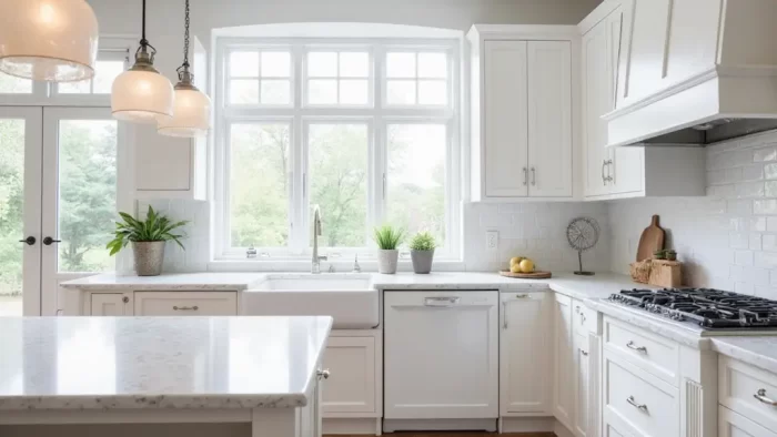 Transform Your Space: 19 White Granite Countertops That Exude Luxury!