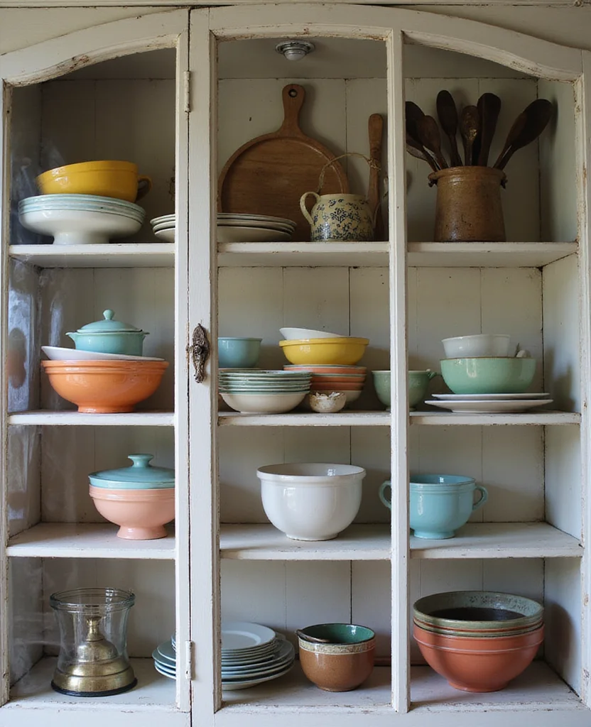 Transform Your Space with 19 Earthy Kitchen Ideas That Are Pure Aesthetic Goals! - 11. Vintage Kitchenware