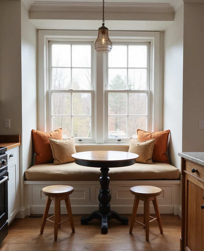 Transform Your Space with 19 Earthy Kitchen Ideas That Are Pure Aesthetic Goals! - 16. Cozy Nook