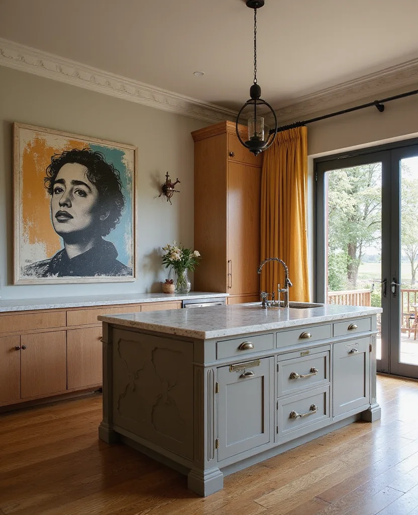 Transform Your Space with 19 Earthy Kitchen Ideas That Are Pure Aesthetic Goals! - 19. Create a Focal Point