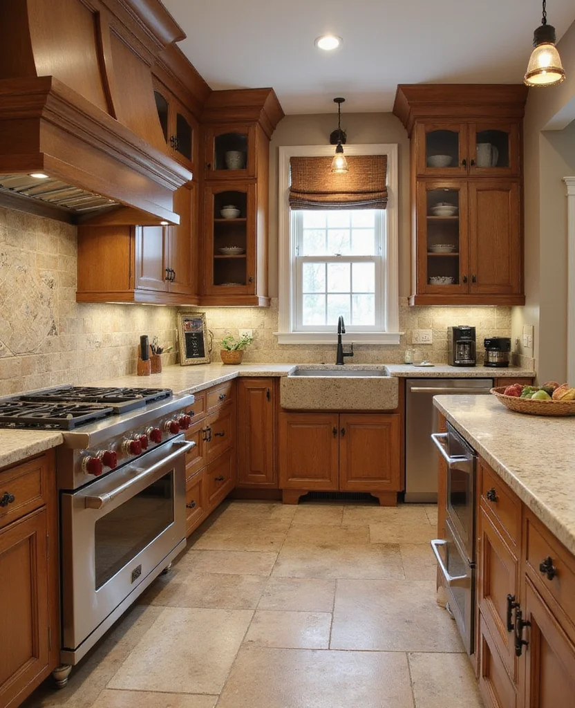 Transform Your Space with 19 Earthy Kitchen Ideas That Are Pure Aesthetic Goals! - 8. Stone Countertops