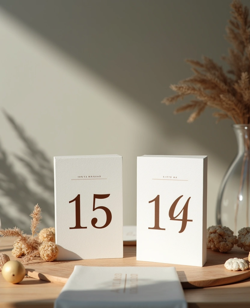Transform Your Space with These 19 Minimalist Yet Classy New Year Party Décor Ideas! - 11. Elegant Table Numbers