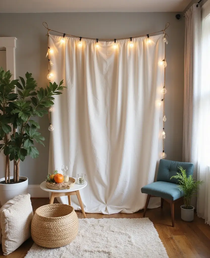 Transform Your Space with These 19 Minimalist Yet Classy New Year Party Décor Ideas! - 9. Chic Photo Booth Area