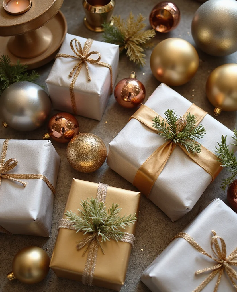 Transform Your Space with These 19 Modern Christmas Decor Ideas (You Won't Believe #7!) - 2. Metallic Accents Galore