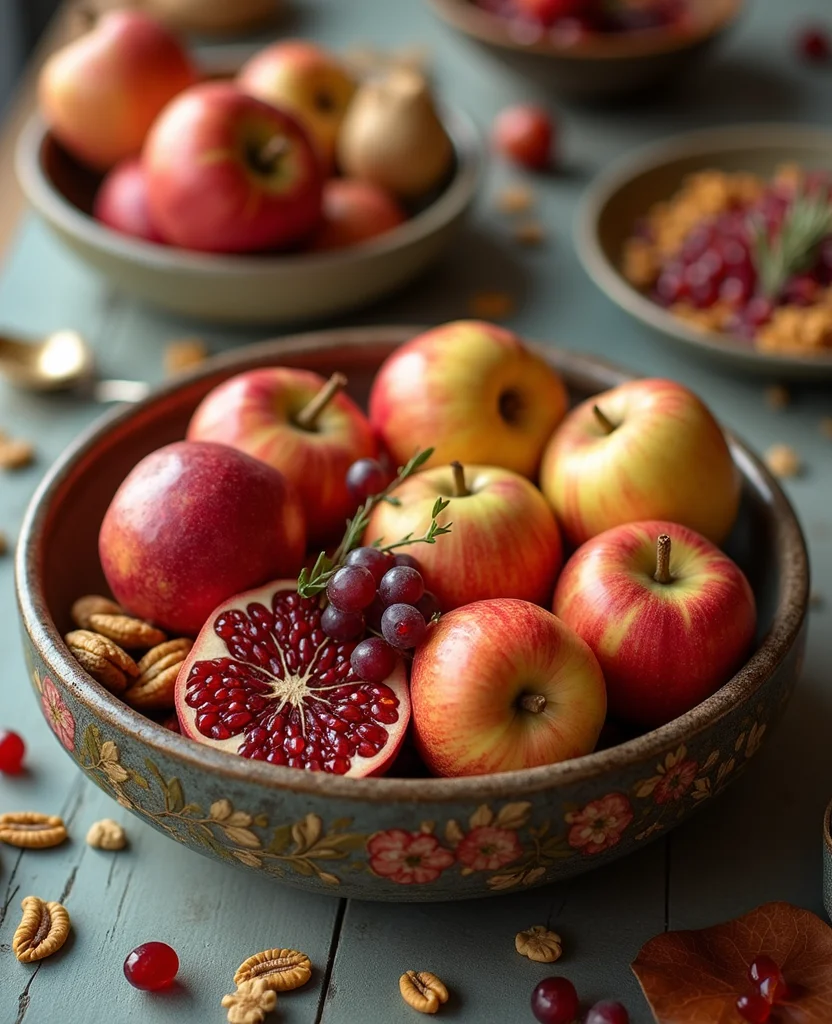 Transform Your Table with These 19 Cozy Winter Centerpieces (You Won't Believe #7!) - 11. Holiday Fruit and Nut Bowl