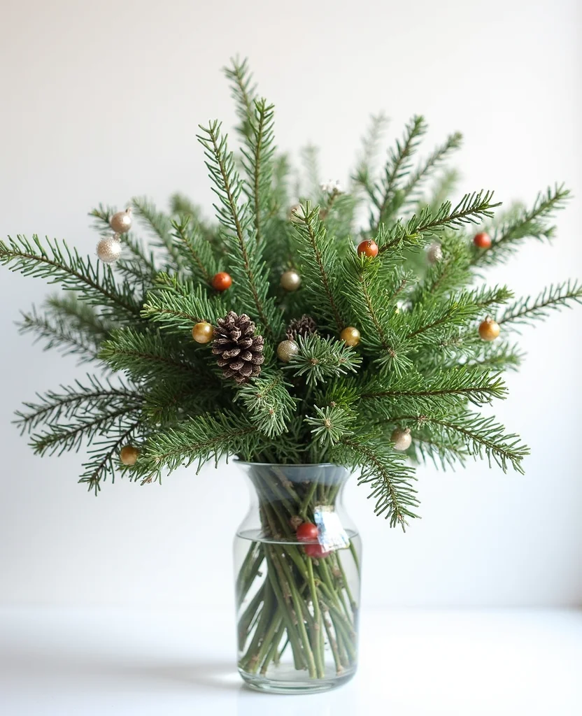 Transform Your Table with These 19 Cozy Winter Centerpieces (You Won't Believe #7!) - 4. Evergreen Wonderland