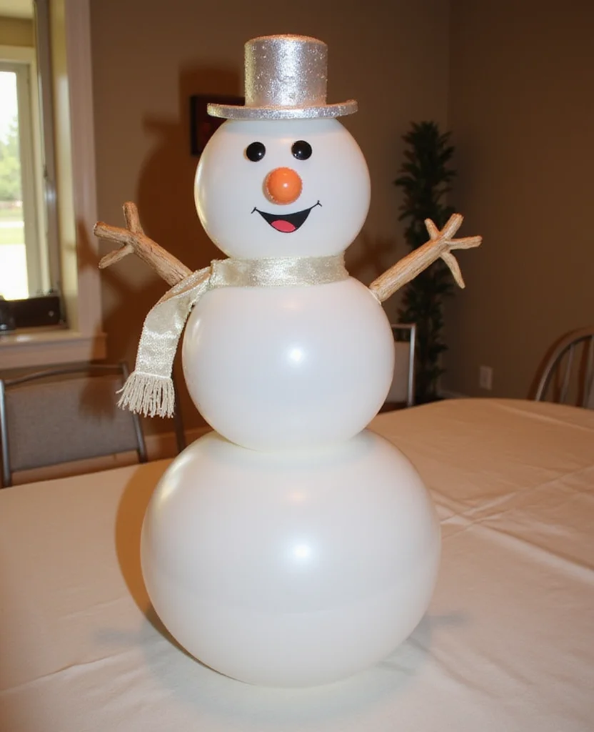 Transform Your Table with These 19 Cozy Winter Centerpieces (You Won't Believe #7!) - 7. You Won't Believe This Whimsical Snowman!