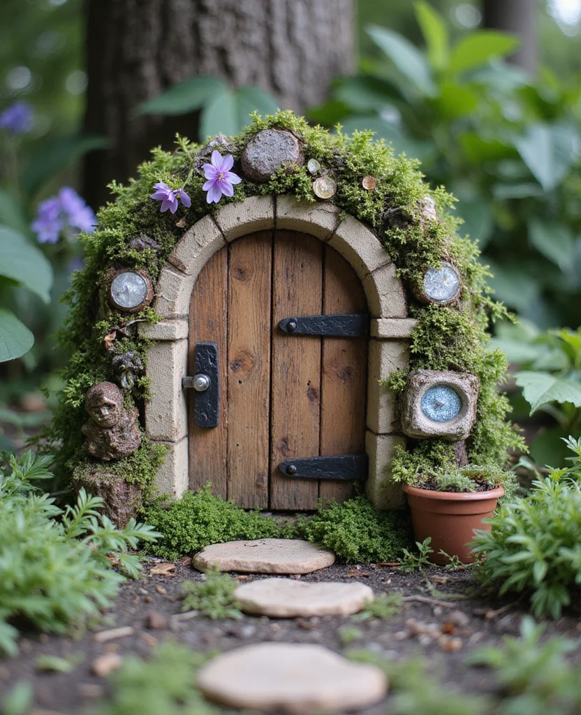 Accent Door Designs Are 2026’s Hottest Home Trend — And No One Saw It Coming! 18 Unlock Your Creativity: 19 Accent Door Designs That'll Make You Say 'Wow!' - 17. Whimsical Fairy-Tale Door