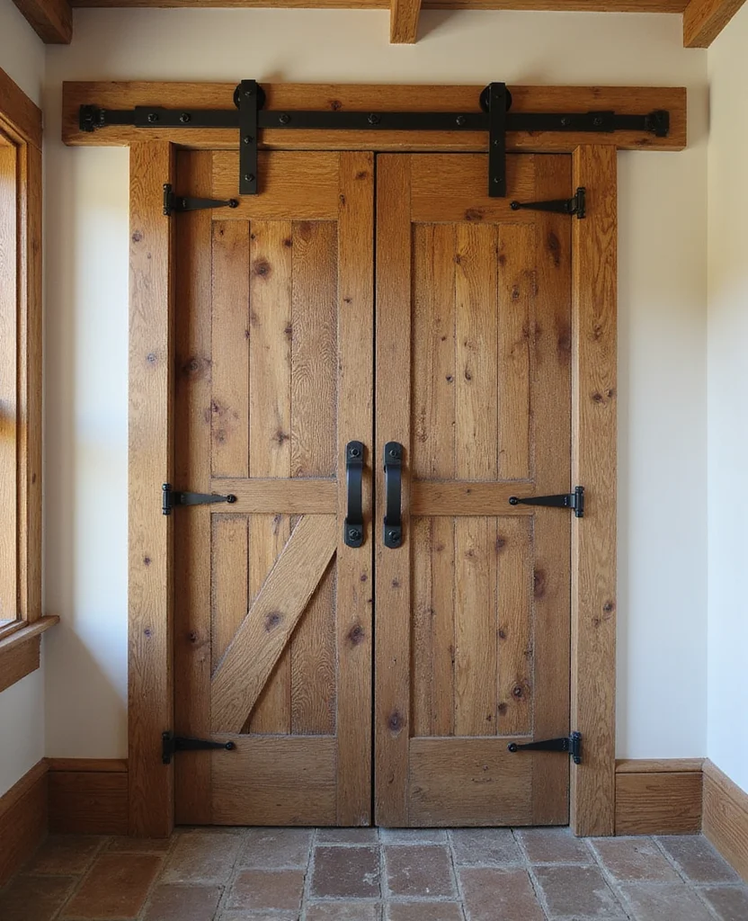 Accent Door Designs Are 2026’s Hottest Home Trend — And No One Saw It Coming! 3 Unlock Your Creativity: 19 Accent Door Designs That'll Make You Say 'Wow!' - 2. Rustic Wood Charm