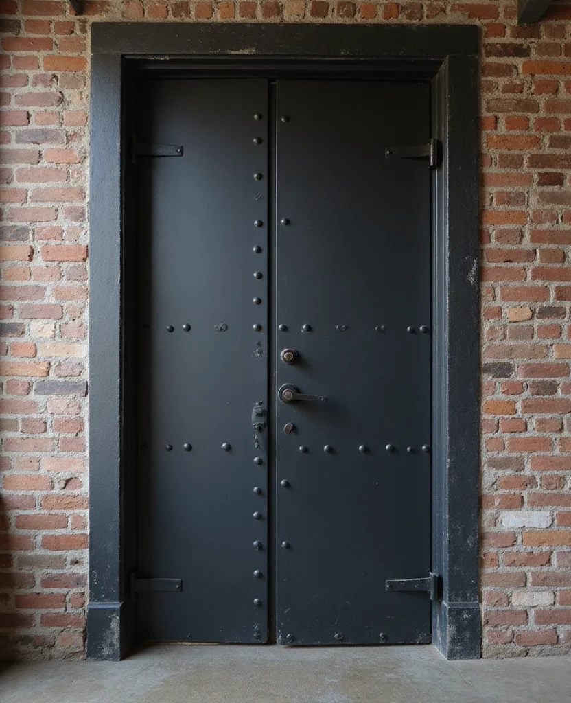 Accent Door Designs Are 2026’s Hottest Home Trend — And No One Saw It Coming! 7 Unlock Your Creativity: 19 Accent Door Designs That'll Make You Say 'Wow!' - 6. Industrial Chic Metal