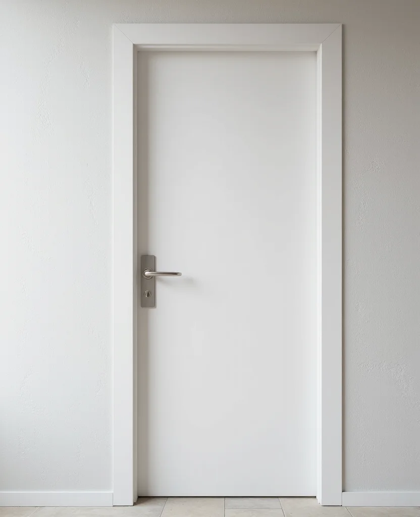 Accent Door Designs Are 2026’s Hottest Home Trend — And No One Saw It Coming! 9 Unlock Your Creativity: 19 Accent Door Designs That'll Make You Say 'Wow!' - 8. Minimalist White Wonder