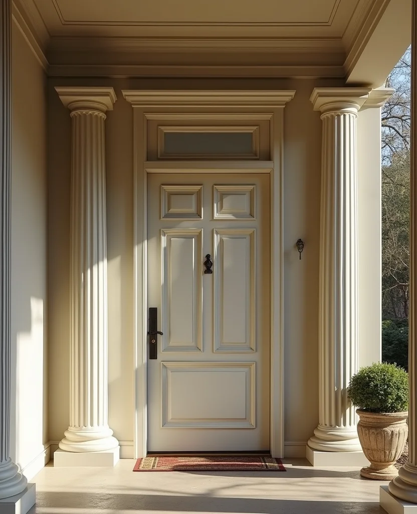Unlock Your Creativity: 19 Decorative Door Trim Ideas You Can't Miss! - 1. Classic Colonial Trim