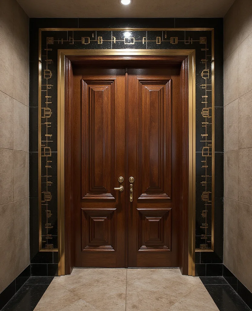 Unlock Your Creativity: 19 Decorative Door Trim Ideas You Can't Miss! - 10. Art Deco Trim