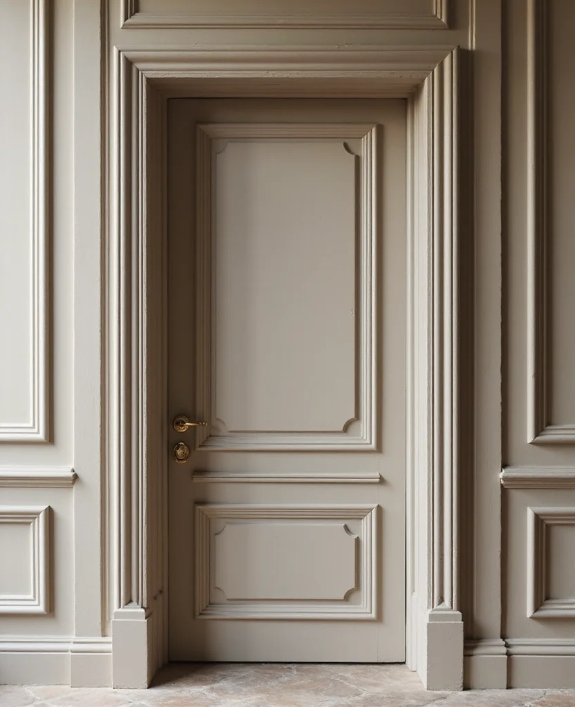 Unlock Your Creativity: 19 Decorative Door Trim Ideas You Can't Miss! - 13. Wall Paneling Effect