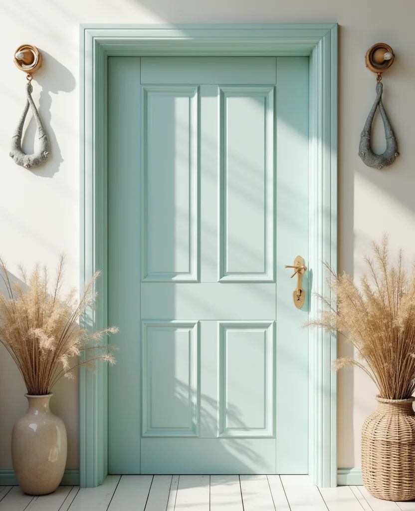 Unlock Your Creativity: 19 Decorative Door Trim Ideas You Can't Miss! - 18. Coastal-inspired Trim