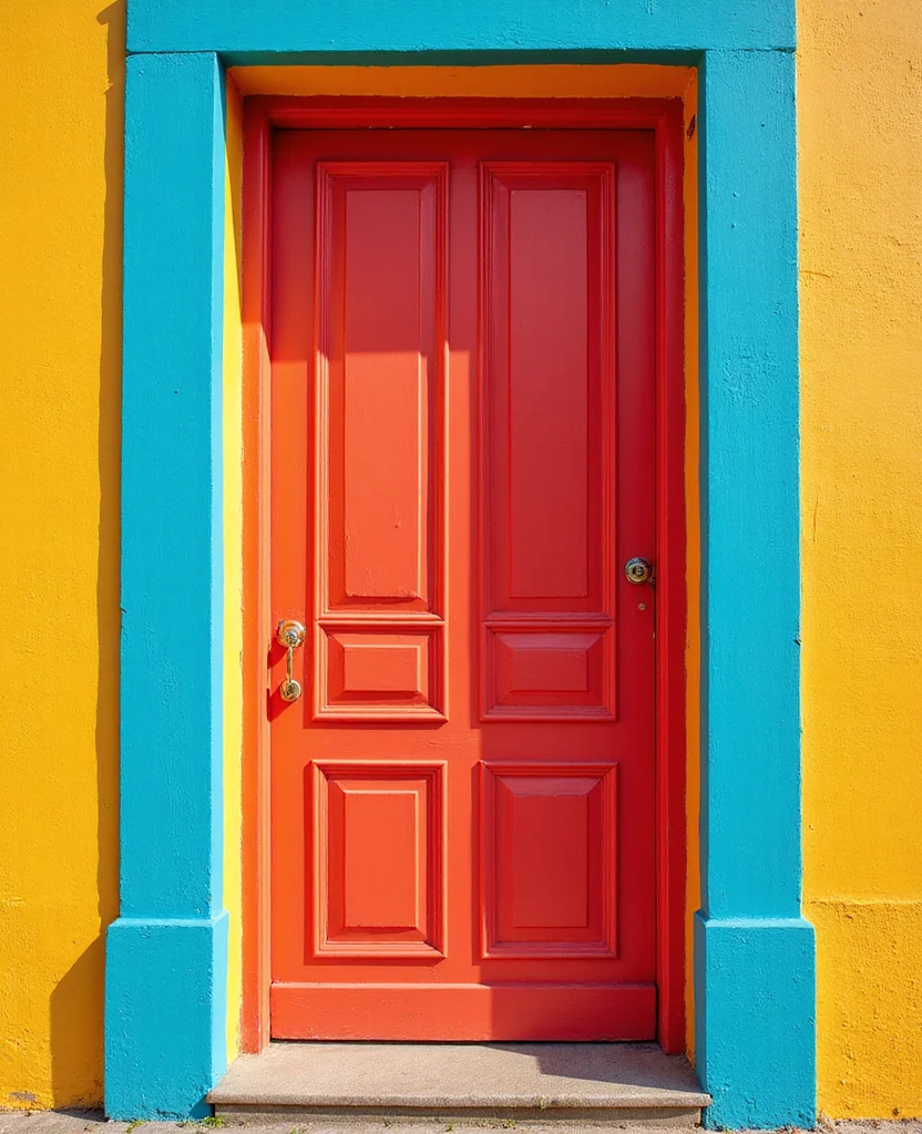Unlock Your Creativity: 19 Decorative Door Trim Ideas You Can't Miss! - 4. Bold Colorful Trim