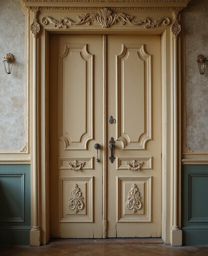 Unlock Your Creativity: 19 Decorative Door Trim Ideas You Can't Miss! - 7. Vintage-inspired Trim