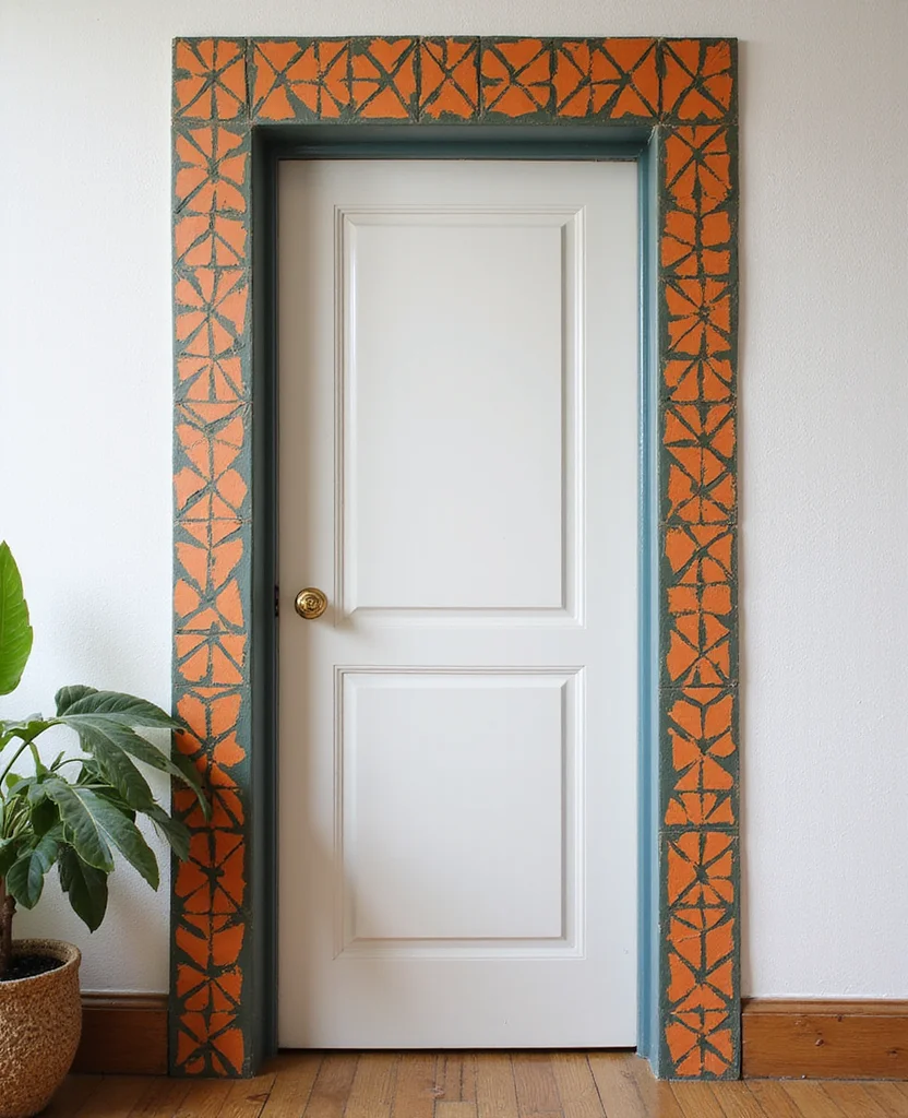 Unlock Your Creativity: 19 Decorative Door Trim Ideas You Can't Miss! - 8. Geometric Patterns