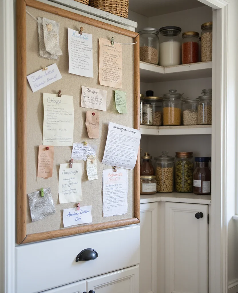 Unlock the Secret: 19 Small Pantry Ideas That Transform Your Storage (Say Goodbye to Clutter!) - 18. Pantry Inspiration Board
