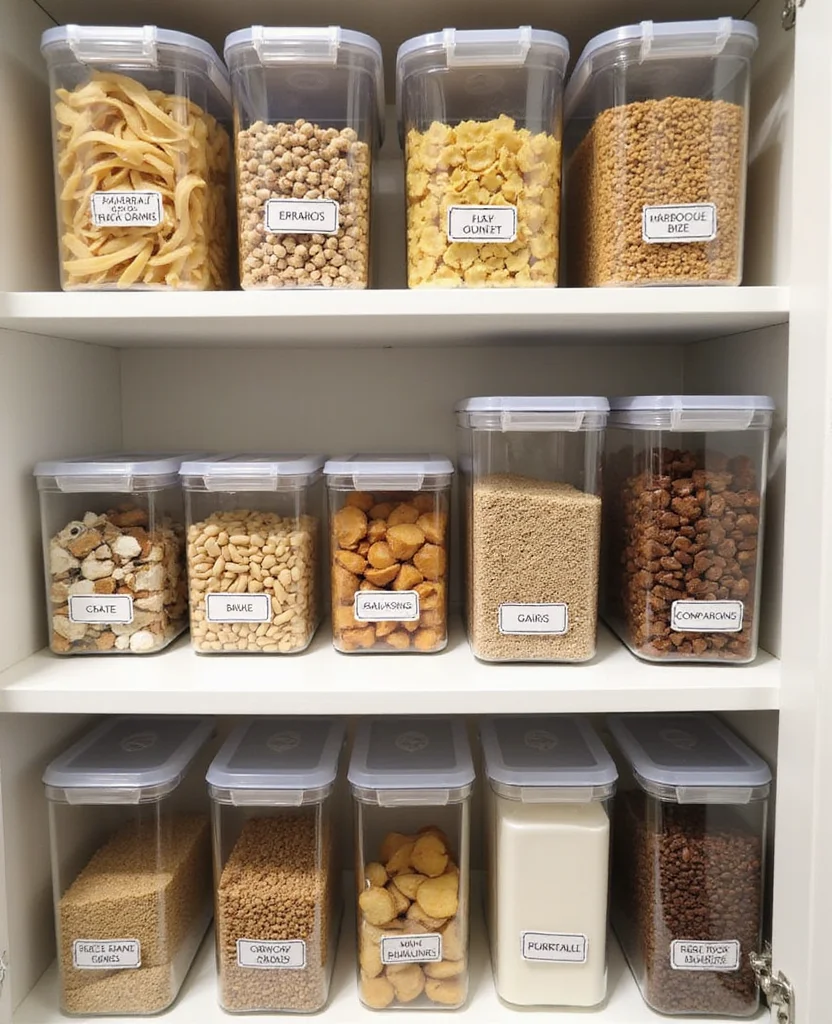 Unlock the Secret: 19 Small Pantry Ideas That Transform Your Storage (Say Goodbye to Clutter!) - 2. Clear Storage Containers