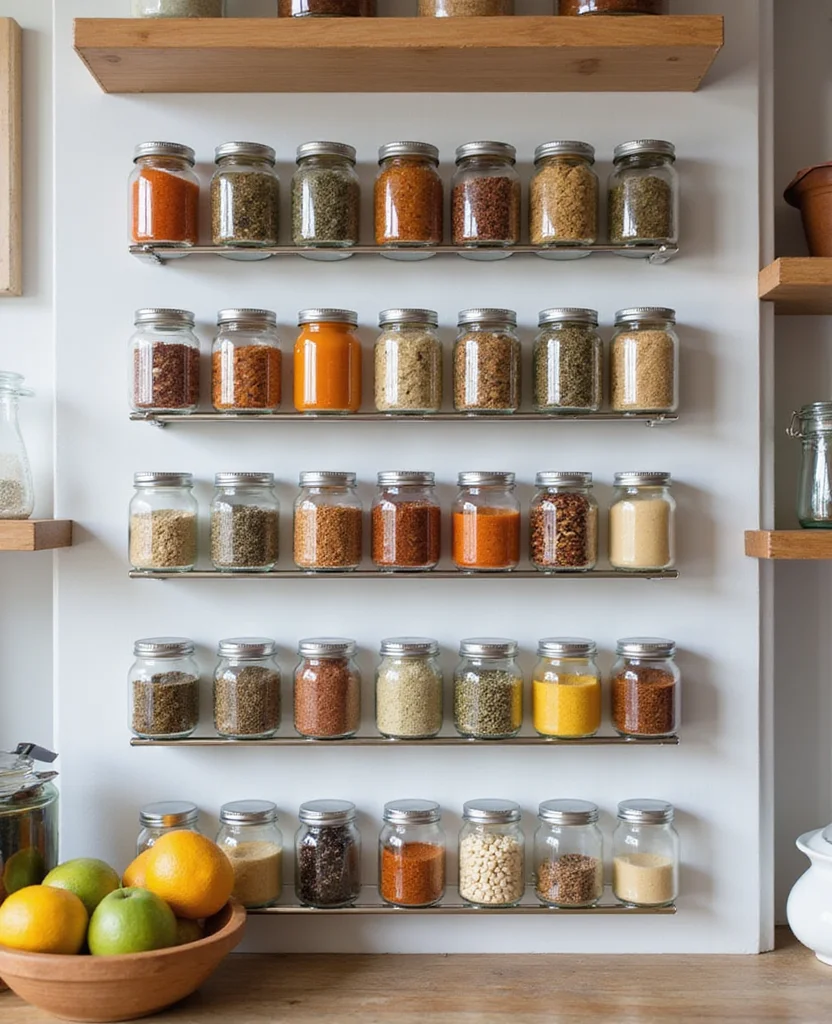 Unlock the Secret: 19 Small Pantry Ideas That Transform Your Storage (Say Goodbye to Clutter!) - 5. Magnetic Spice Racks