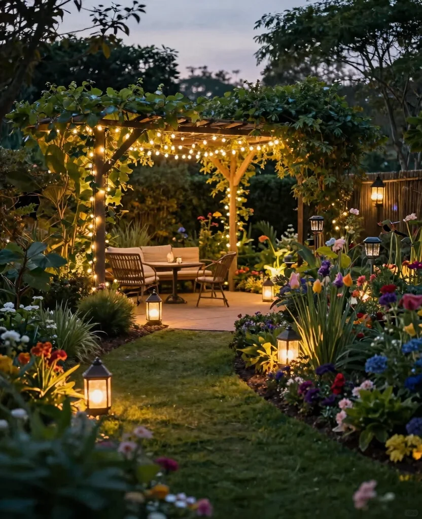 19 Aesthetic Garden Ideas That Will Transform Your Outdoor Oasis (You Won't Believe #7!) 103 19 Aesthetic Garden Ideas That Will Transform Your Outdoor Oasis (You Won't Believe #7!) - 10. Garden Lighting 1