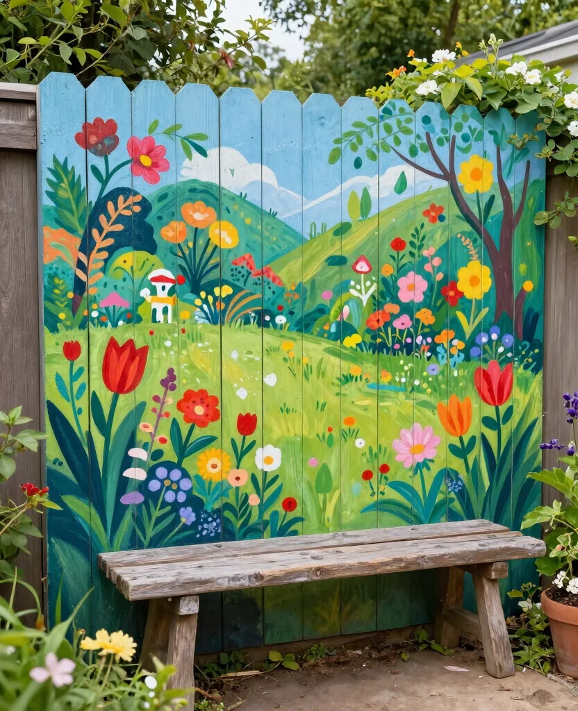 19 Aesthetic Garden Ideas That Will Transform Your Outdoor Oasis (You Won't Believe #7!) 136 19 Aesthetic Garden Ideas That Will Transform Your Outdoor Oasis (You Won't Believe #7!) - 13. Garden Murals 1