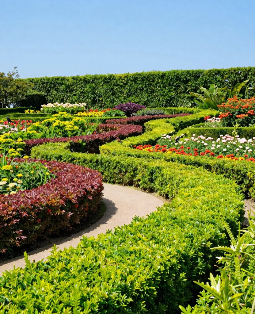 19 Beautiful Hedge Landscaping Ideas That Will Transform Your Yard into a Paradise! - 12. Colorful Alternating Hedges