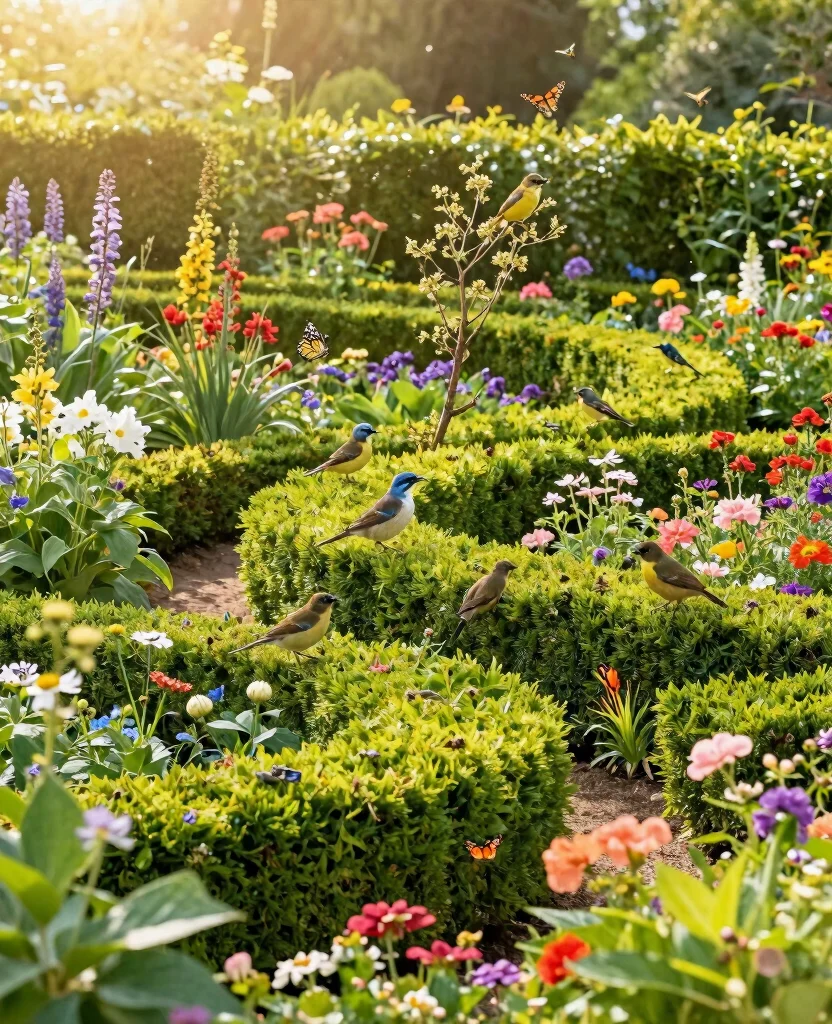 19 Beautiful Hedge Landscaping Ideas That Will Transform Your Yard into a Paradise! - 14. Hedges for Wildlife Habitat