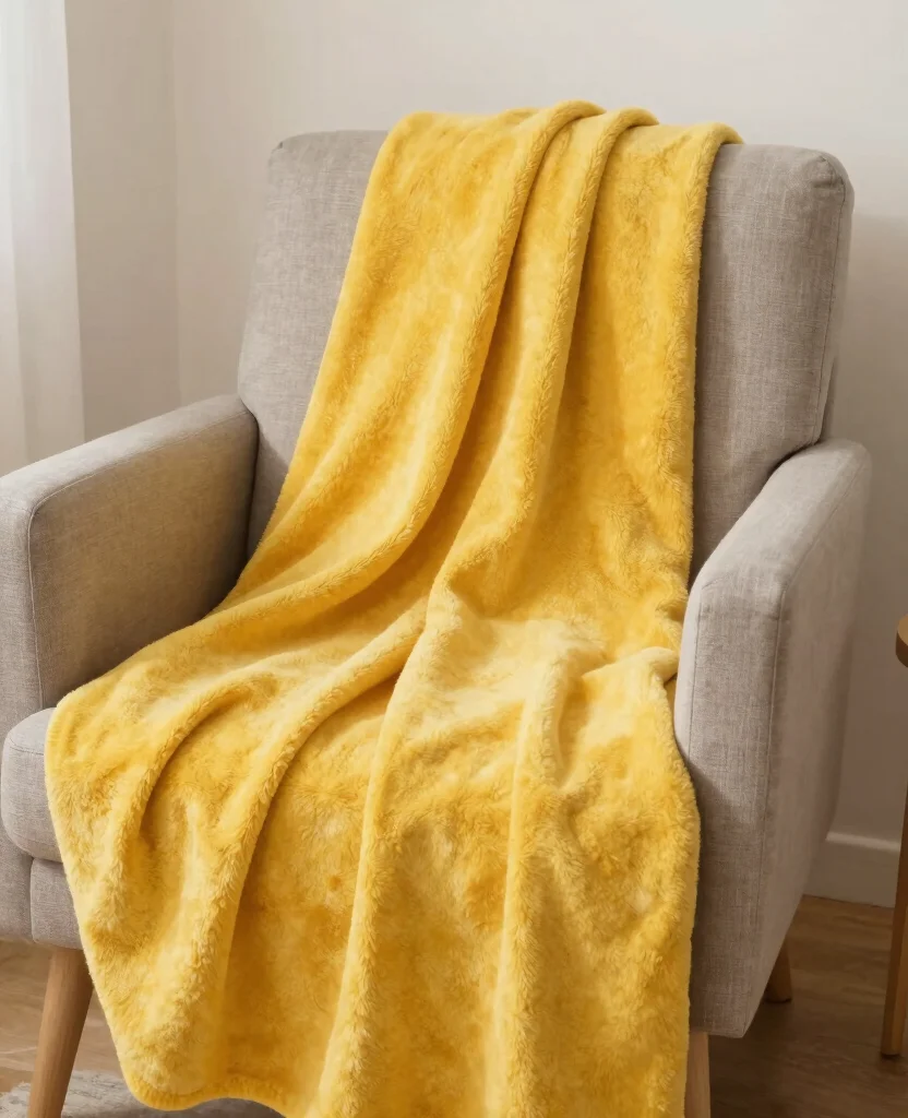 19 Cheerful Yellow Living Room Ideas to Lift Your Spirits (Check Out #5!) 114 19 Cheerful Yellow Living Room Decor Ideas to Lift Your Spirits (Check Out #5!) - 11. Yellow Throw Blankets