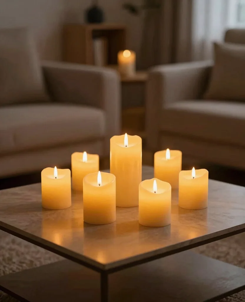 19 Cheerful Yellow Living Room Ideas to Lift Your Spirits (Check Out #5!) 136 19 Cheerful Yellow Living Room Decor Ideas to Lift Your Spirits (Check Out #5!) - 13. Yellow Scented Candles