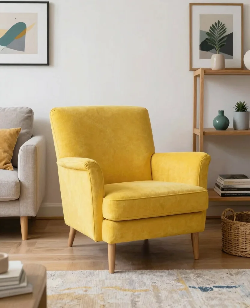 19 Cheerful Yellow Living Room Ideas to Lift Your Spirits (Check Out #5!) 160 19 Cheerful Yellow Living Room Decor Ideas to Lift Your Spirits (Check Out #5!) - 15. Yellow Accent Chairs
