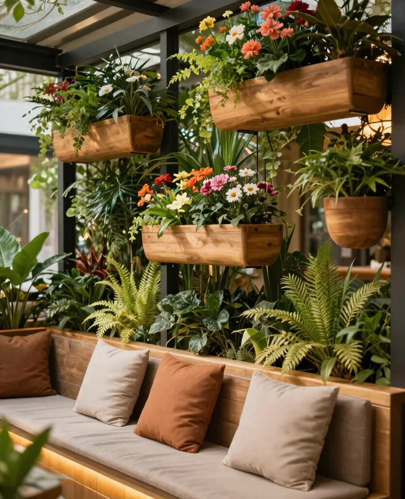 19 Deck Privacy Ideas That Will Transform Your Outdoor Space into a Cozy Retreat! - 14. Floating Planters for Privacy 1