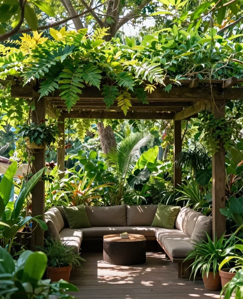 19 Deck Privacy Ideas That Will Transform Your Outdoor Space into a Cozy Retreat! - 17. Green Roofs on Pergolas 1