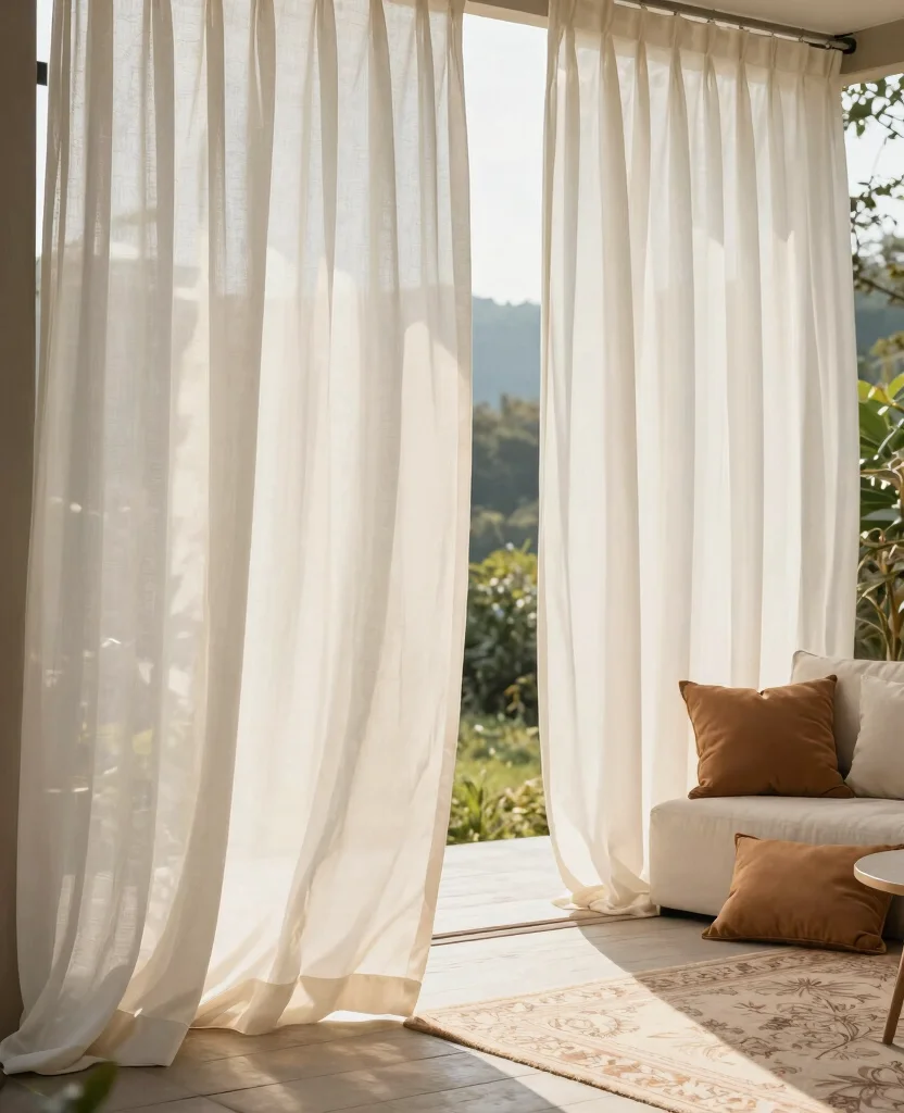 19 Deck Privacy Ideas That Will Transform Your Outdoor Space into a Cozy Retreat! - 2. Outdoor Curtains 1