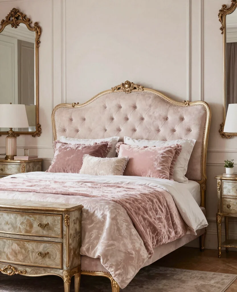 19 Eclectic Bedroom Ideas That'll Make You Want to Redecorate Right Now! - 2. Vintage Glam