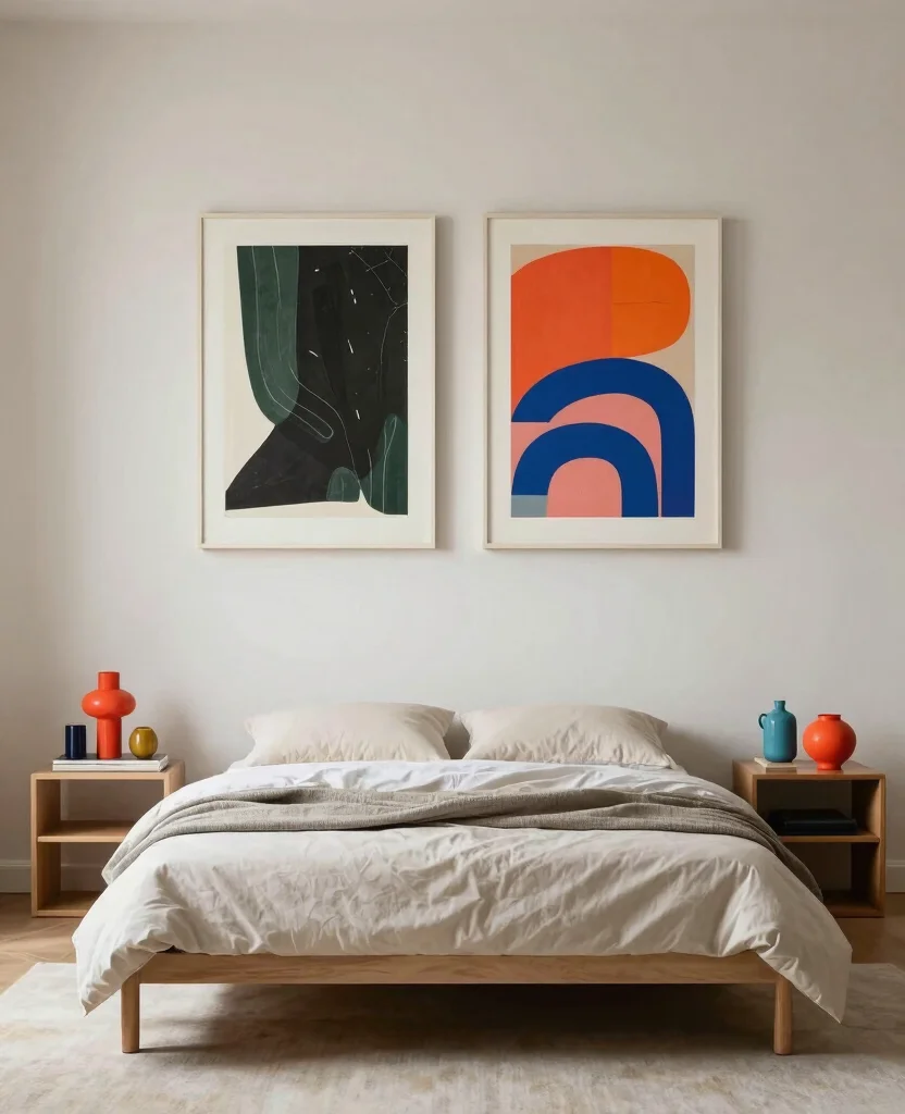 19 Eclectic Bedroom Ideas That'll Make You Want to Redecorate Right Now! - 4. Minimalist Meets Maximalist