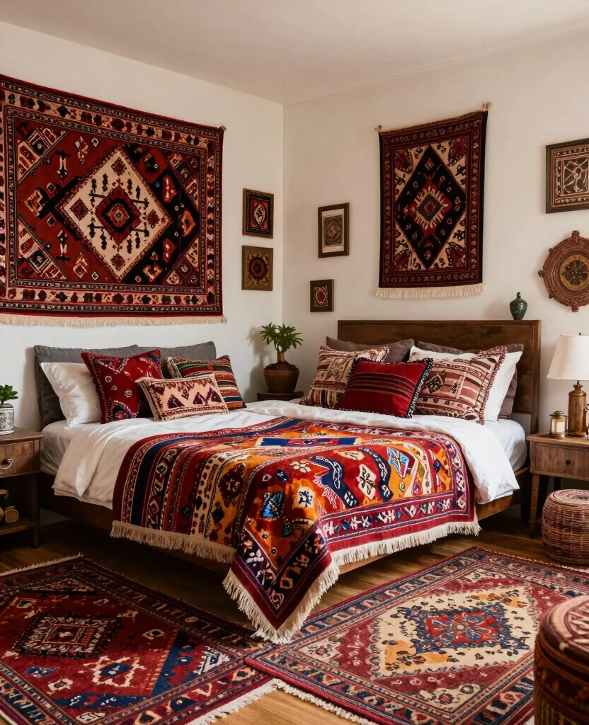 19 Eclectic Bedroom Ideas That'll Make You Want to Redecorate Right Now! - 7. Globetrotting Vibes