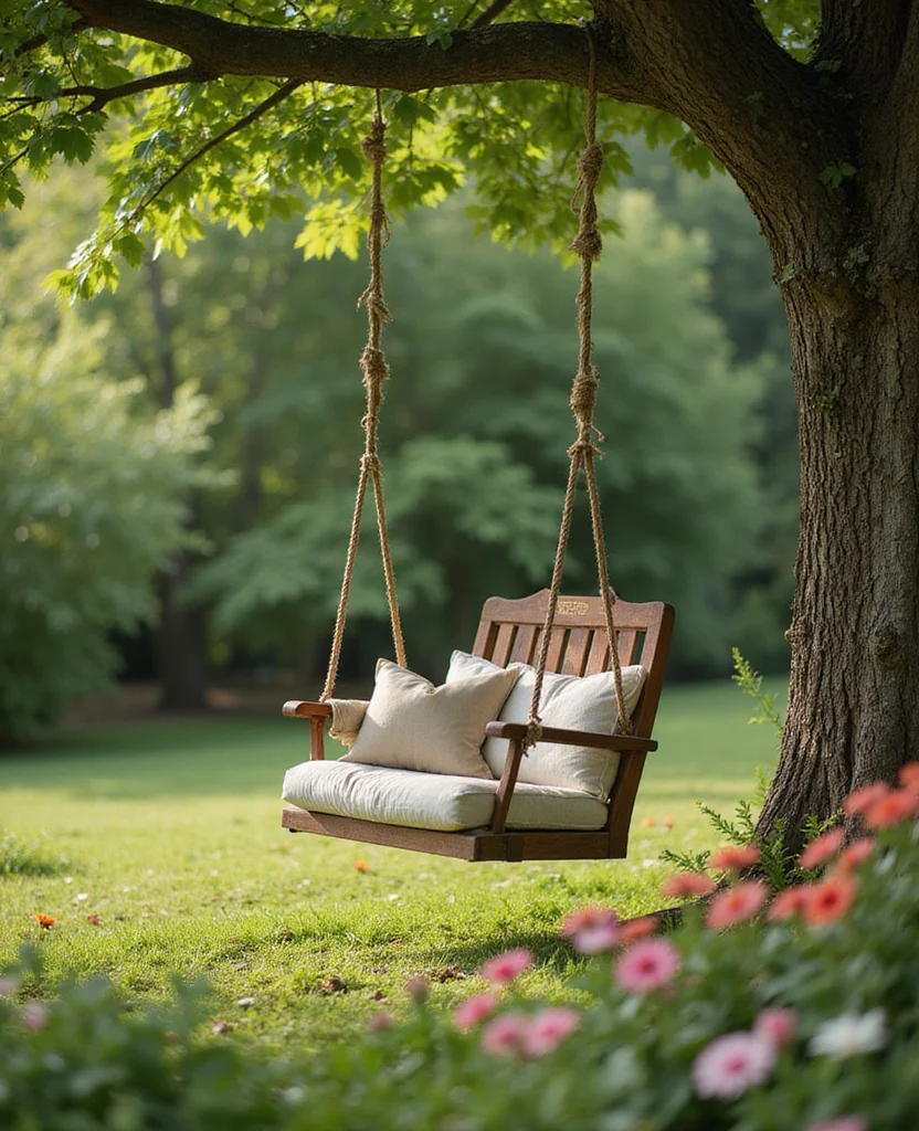 19 Enchanting Cottage Core Backyard Ideas That'll Transform Your Space into a Fairytale! 136 19 Enchanting Cottage Core Backyard Ideas That'll Transform Your Space into a Fairytale! - 13. Hang a Swing Chair