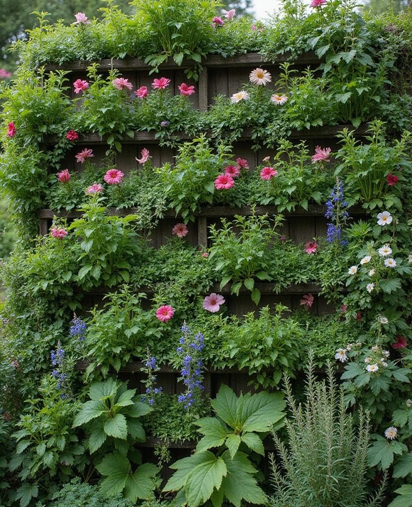 19 Enchanting Cottage Core Backyard Ideas That'll Transform Your Space into a Fairytale! 193 19 Enchanting Cottage Core Backyard Ideas That'll Transform Your Space into a Fairytale! - 18. Grow a Vertical Garden