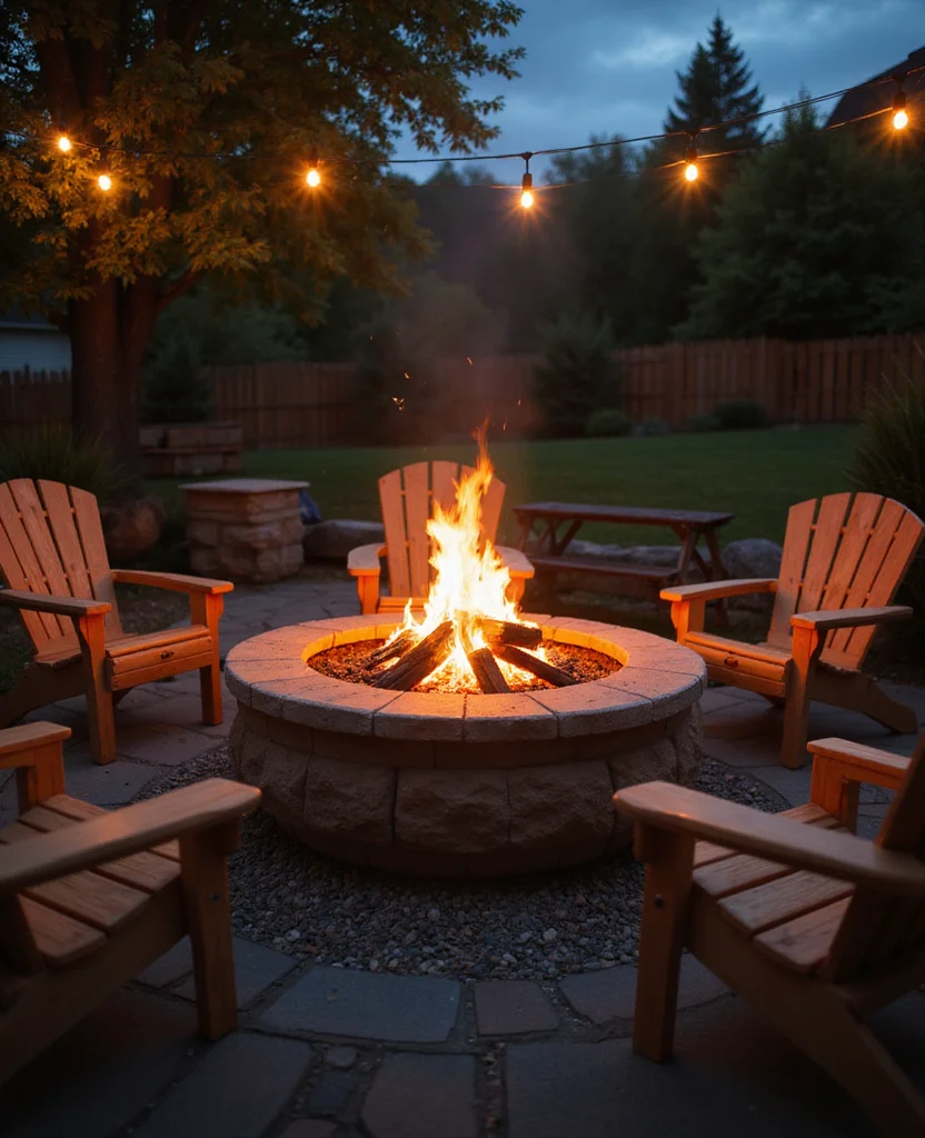 19 Enchanting Cottage Core Backyard Ideas That'll Transform Your Space into a Fairytale! 68 19 Enchanting Cottage Core Backyard Ideas That'll Transform Your Space into a Fairytale! - 7. Add a Fire Pit