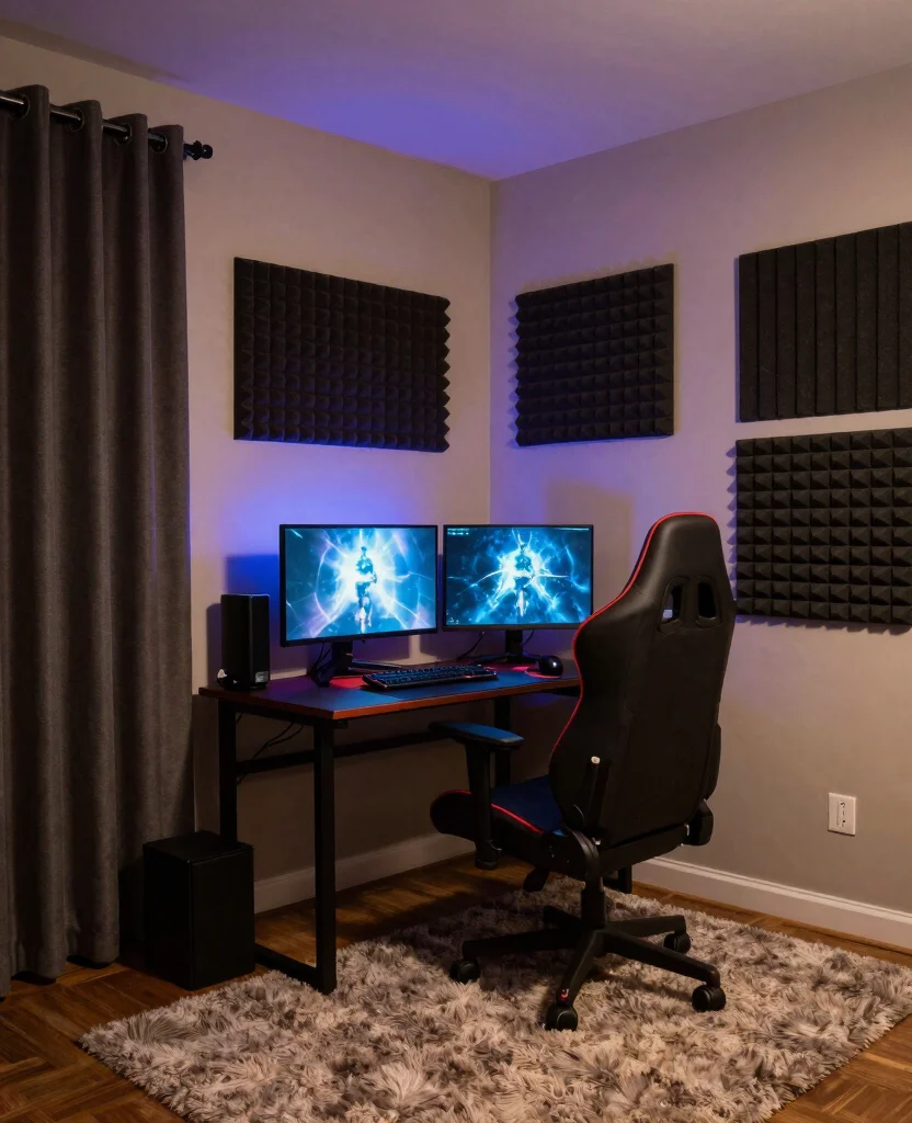 19 Epic Gaming Bedroom Ideas for Small Spaces (Your Friends Will Be Jealous of #8!) 114 19 Epic Gaming Bedroom Ideas for Small Spaces (Your Friends Will Be Jealous of #8!) - 11. Soundproofing Techniques 1