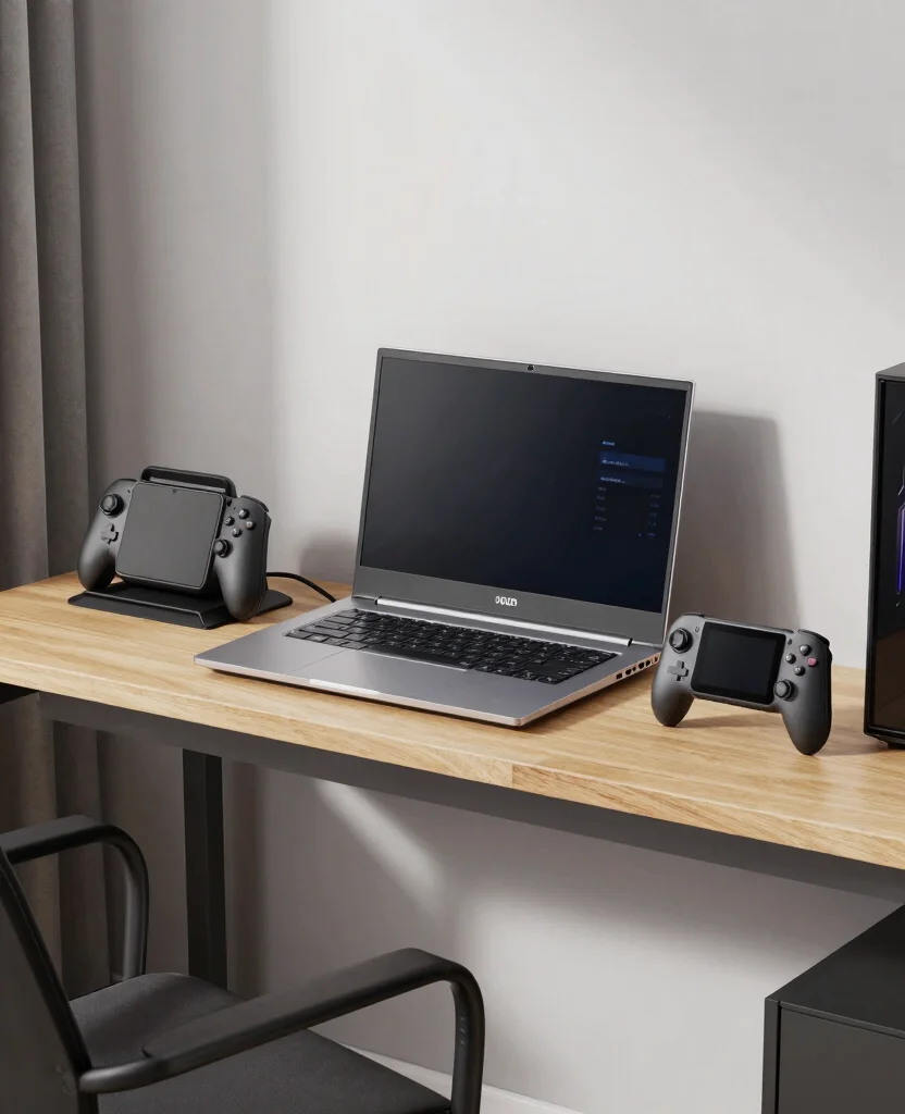 19 Epic Gaming Bedroom Ideas for Small Spaces (Your Friends Will Be Jealous of #8!) 192 19 Epic Gaming Bedroom Ideas for Small Spaces (Your Friends Will Be Jealous of #8!) - 18. Portable Gaming Gear 1