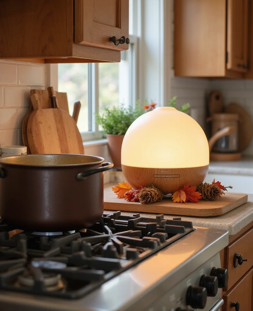 19 Fall Kitchen Decor Ideas That'll Make You Want to Cook All Season Long! - 15. Seasonal Scent Diffusers
