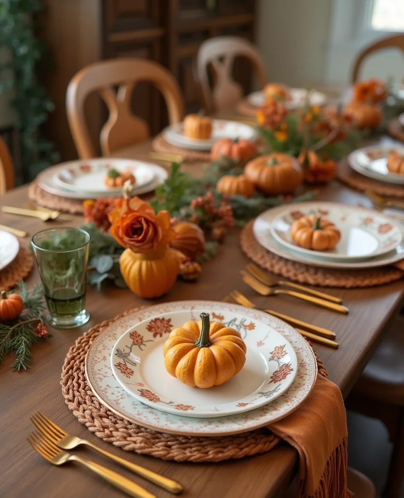 19 Fall Kitchen Decor Ideas That'll Make You Want to Cook All Season Long! - 16. Seasonal Tableware