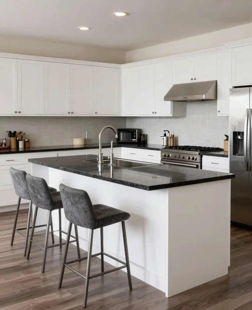 19 Kitchen Island Designs for Small Spaces That Will Maximize Every Inch! - 11. U-Shaped Island Designs 1