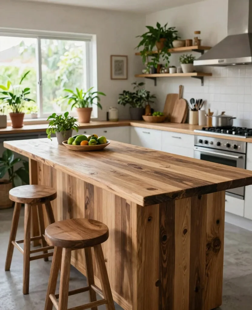 19 Kitchen Island Designs for Small Spaces That Will Maximize Every Inch! - 16. Eco-Friendly Islands 1