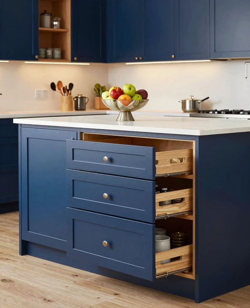 19 Kitchen Island Designs for Small Spaces That Will Maximize Every Inch! - 4. Kitchen Island with Built-in Storage 1