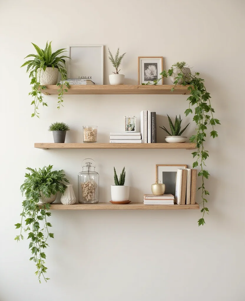 19 Living Room Storage Ideas That'll Declutter Your Space and Blow Your Mind! 13 19 Living Room Storage Ideas That'll Declutter Your Space and Blow Your Mind! - 2. Wall-Mounted Shelves