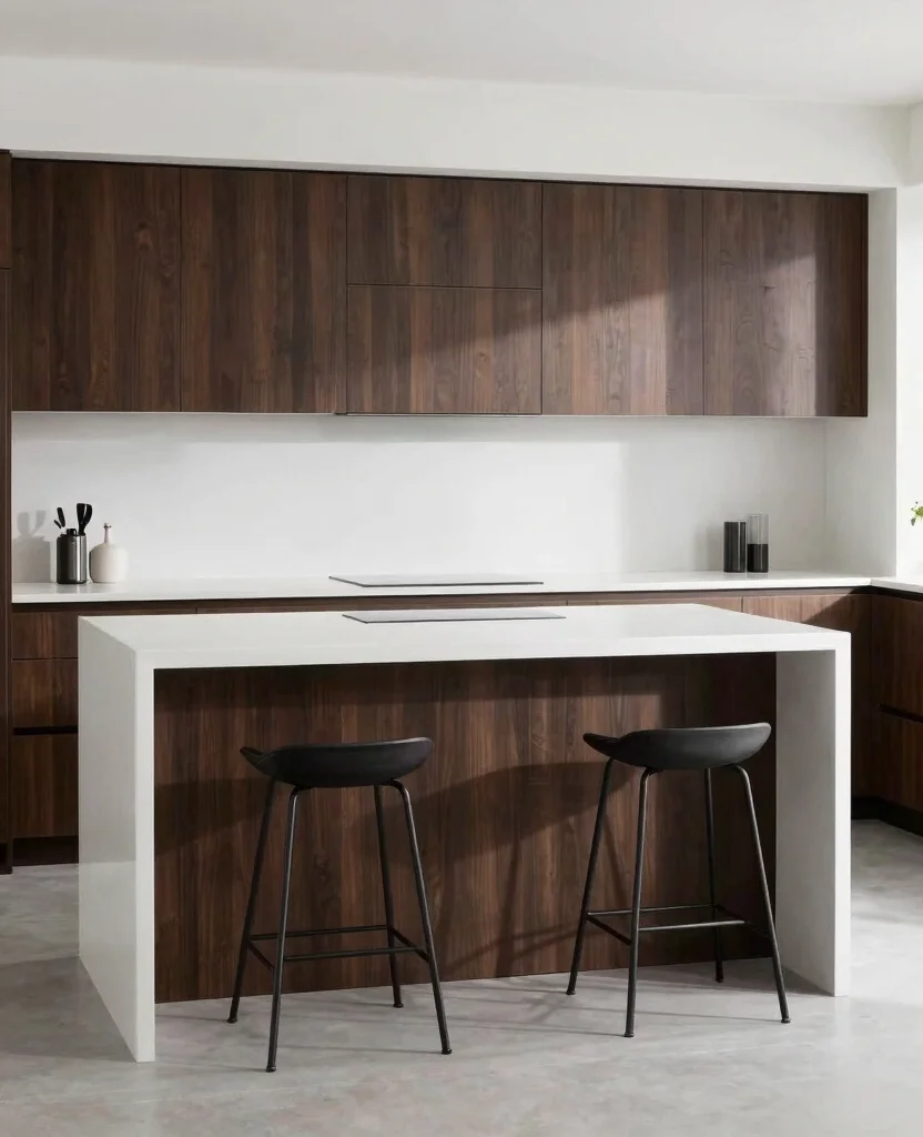 19 Modern Minimalist Kitchen Design Ideas That'll Transform Your Cooking Space! - 15. Multi-functional Islands 1